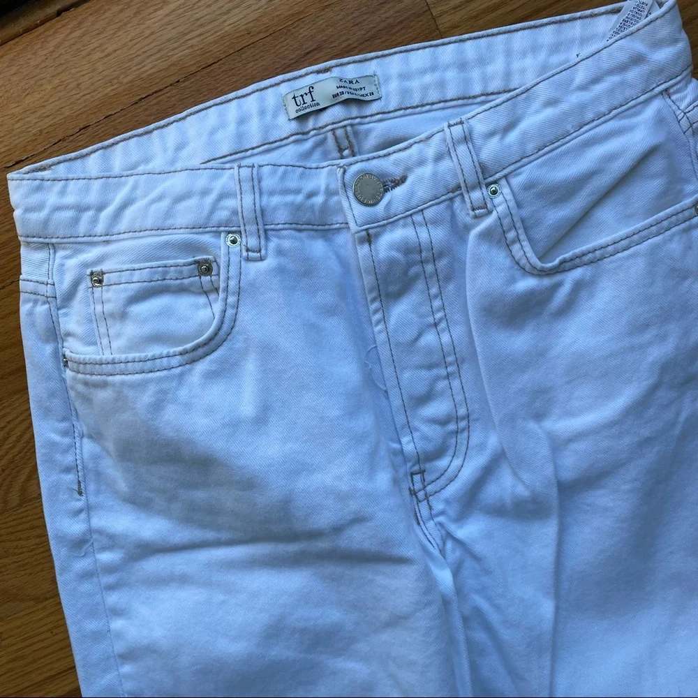 Zara white denim jeans - Picture 3 of 6
